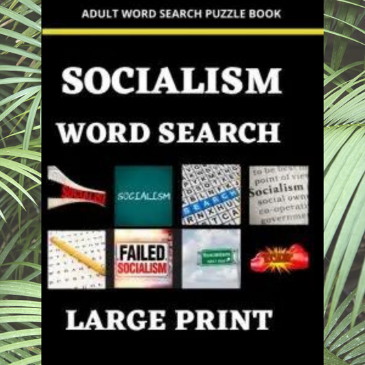 Socialism Word Search Book Large Print Adult Word Search Puzzles Book